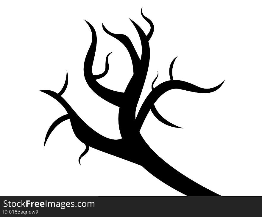 Abstract tree silhouette