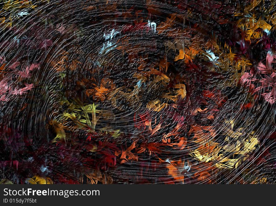 Autumn whirlpool, abstract fantasy, can be used designers for creation and processing of different images