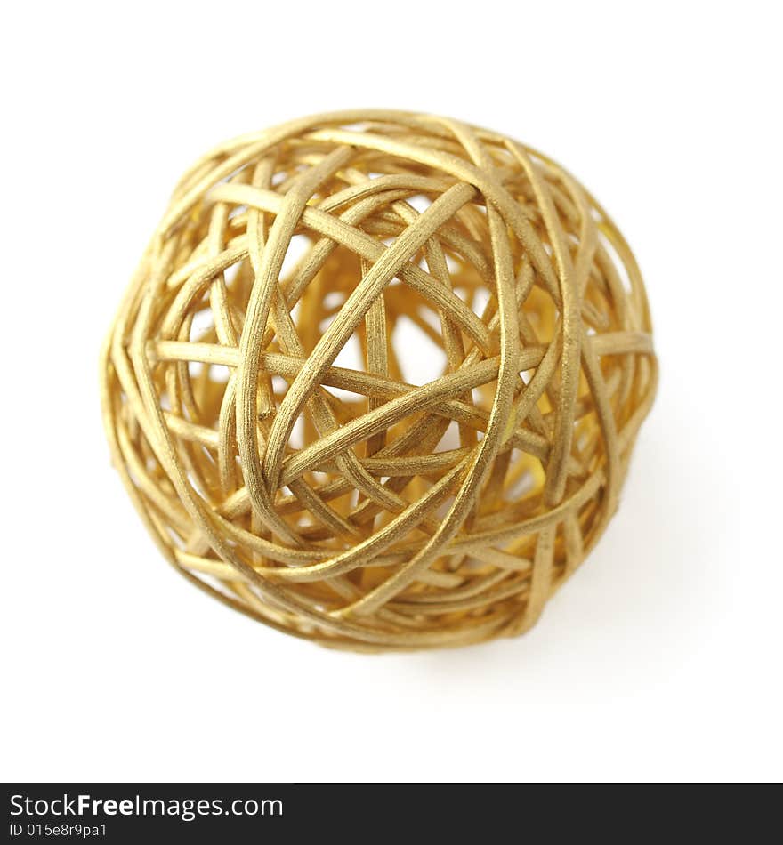 Christmas decoration - golden ball