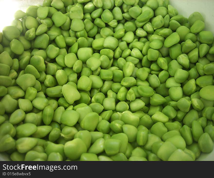 Appetizing beautiful tasty green pea