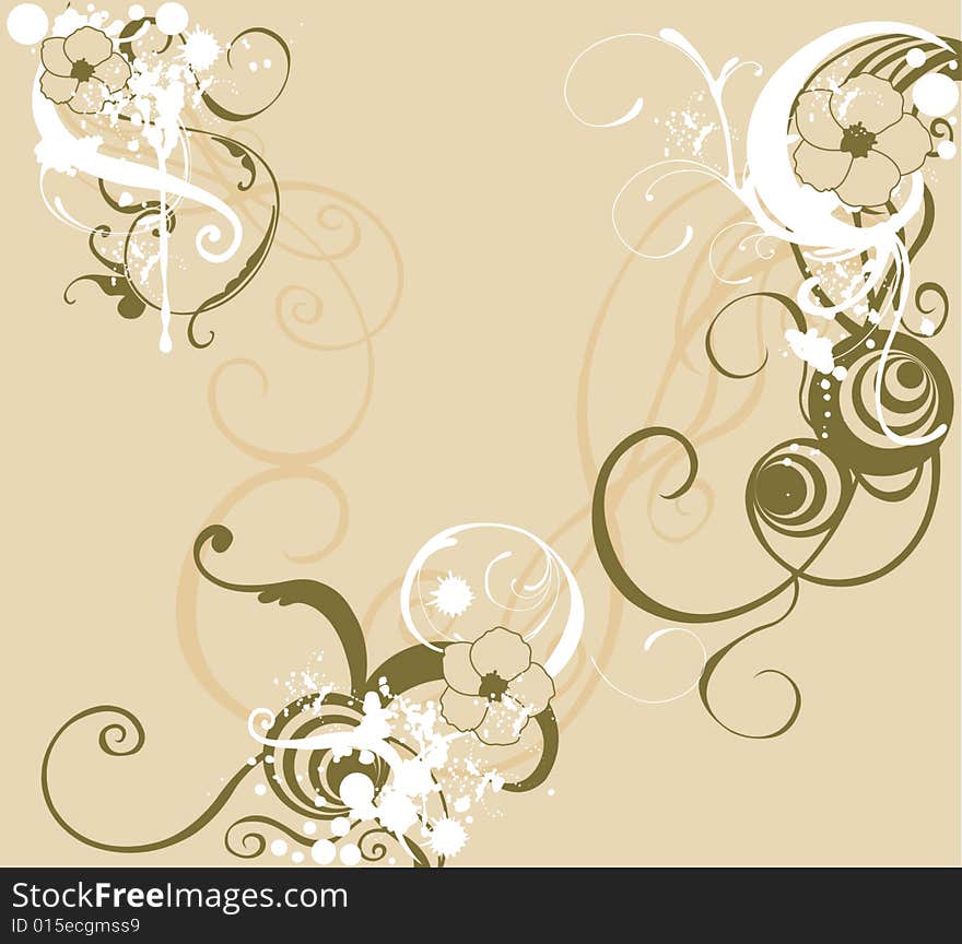 Illustration of a decorative background