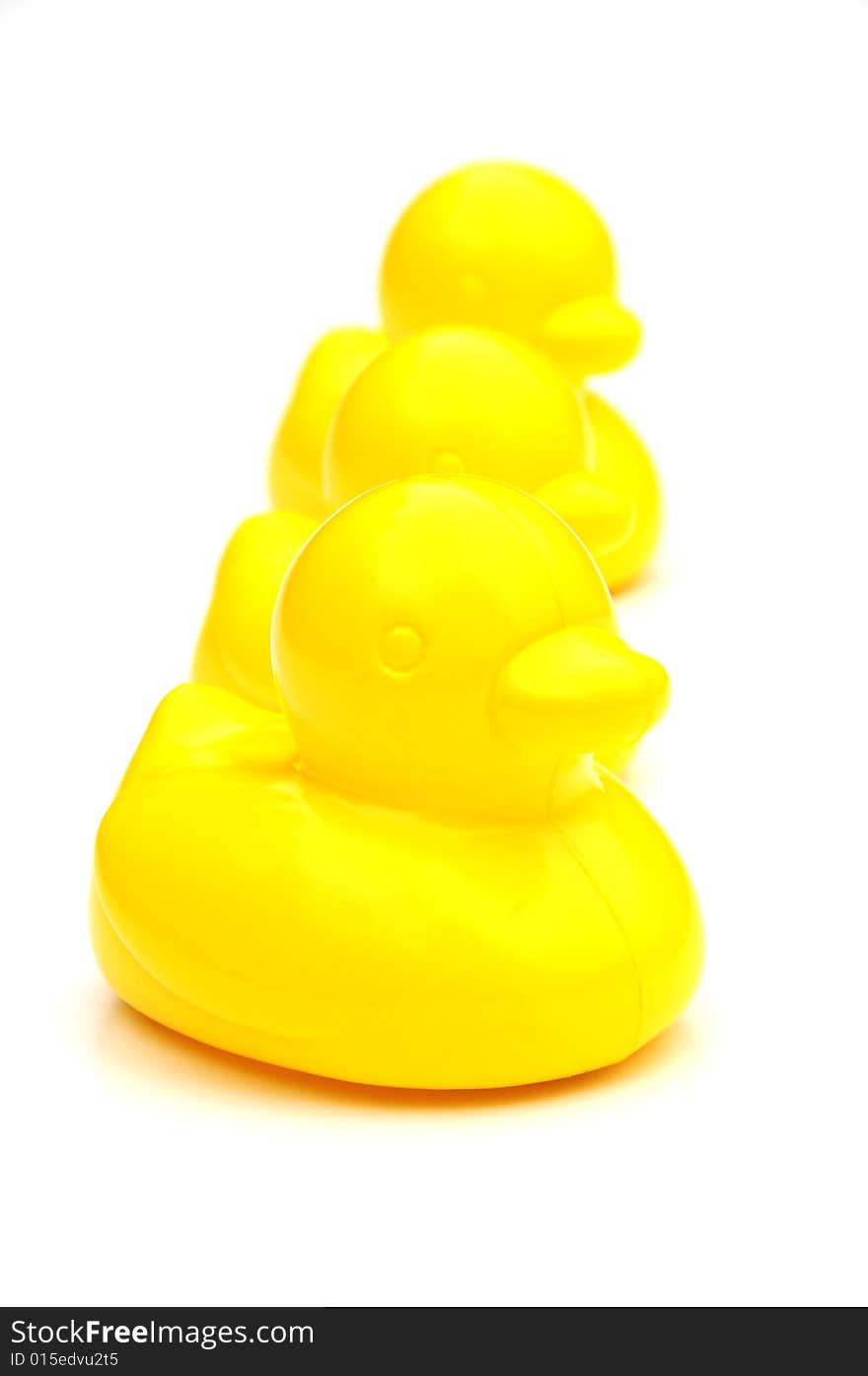 Three Yellow Ducks