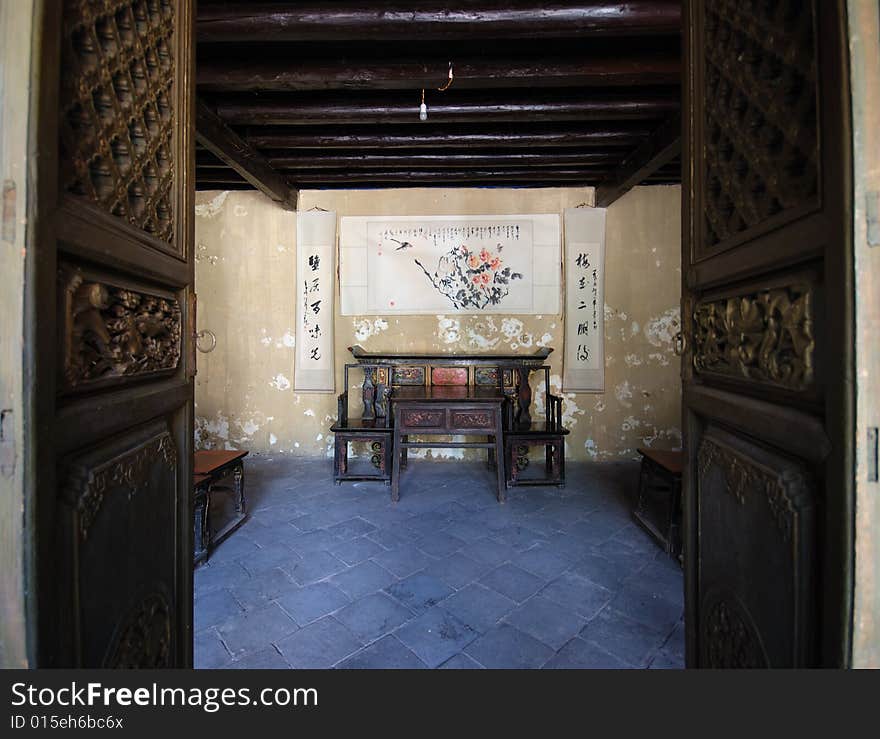 Chinese traditional living room