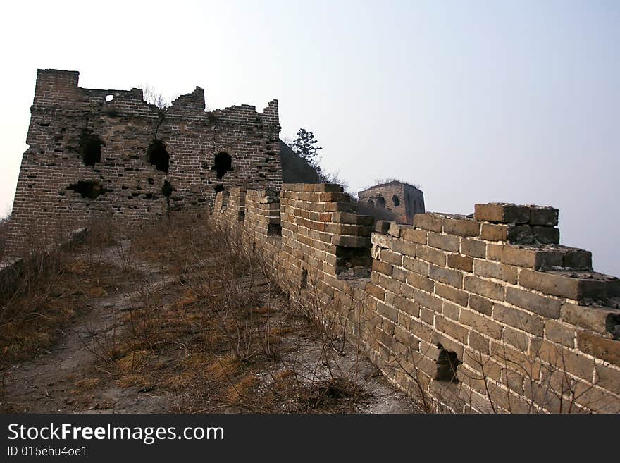 The great wall at China.