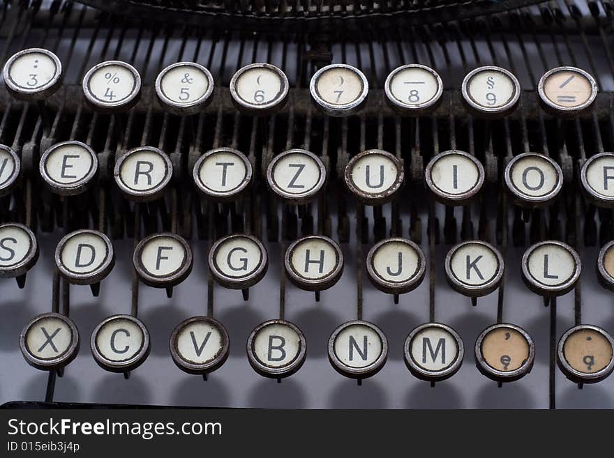 Vintage Typewriter Keys