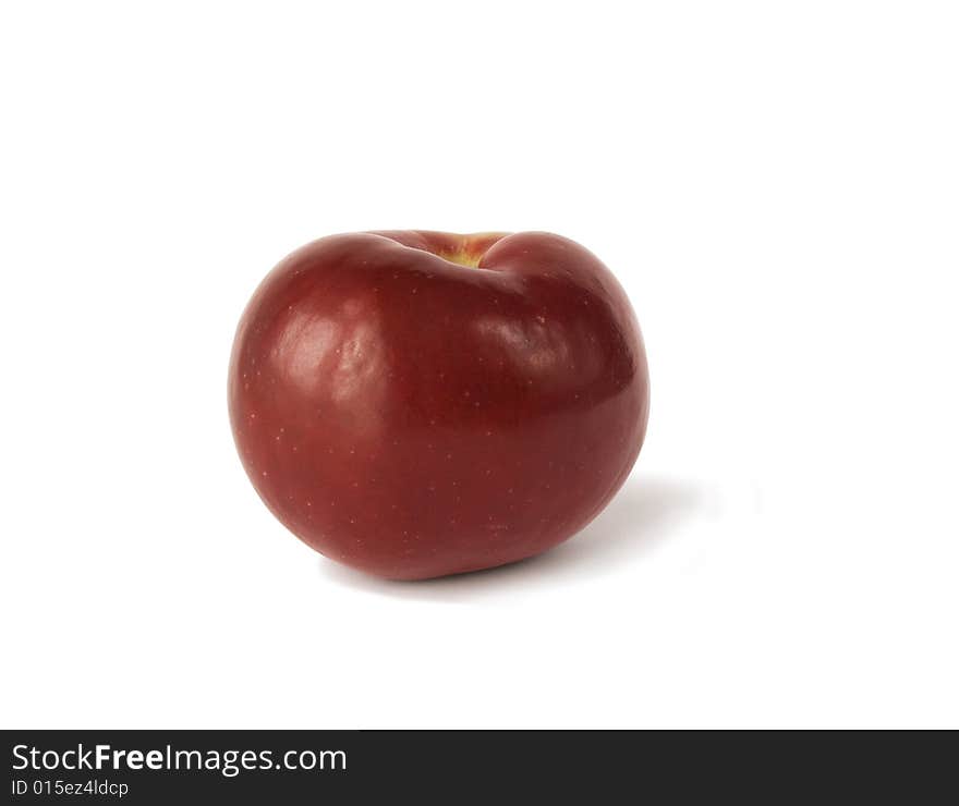 Red Apple with white background