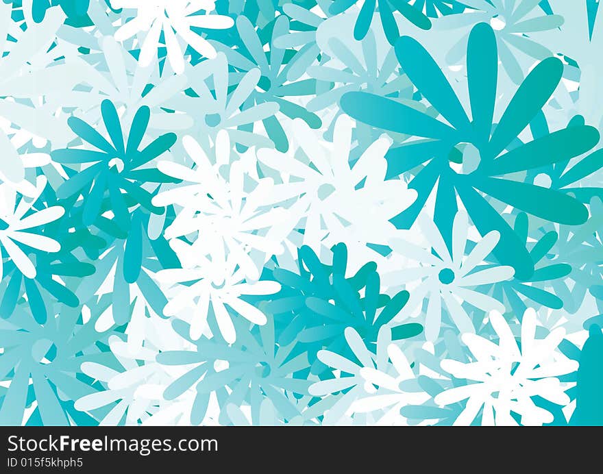 Floral background vector