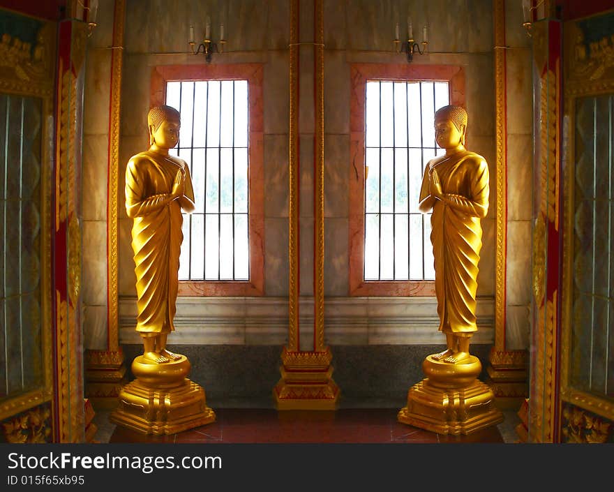 A digital image of a buddah in Wat Chalong temple Phuket. A digital image of a buddah in Wat Chalong temple Phuket.