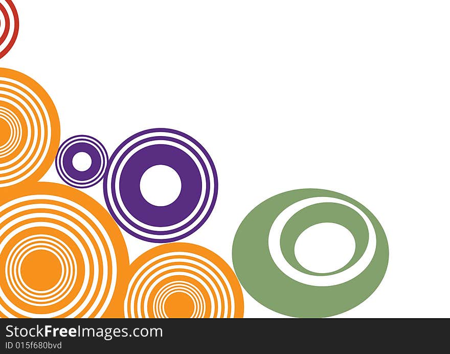 Circle background vector