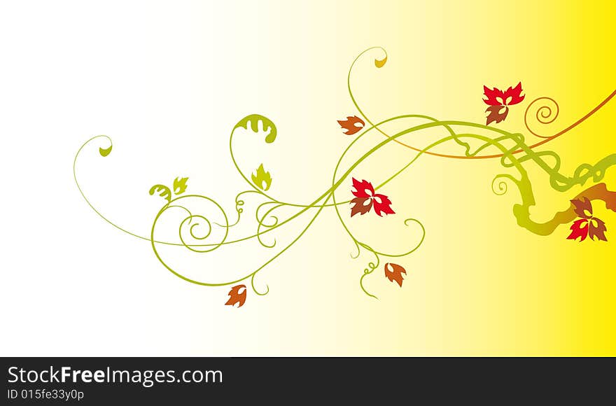 Abstract Floral Background