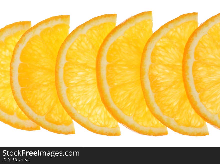 Fresh orange isolated on white. Fresh orange isolated on white