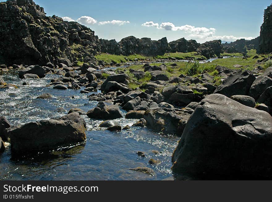 Water In Pingvallavatn, Iceland