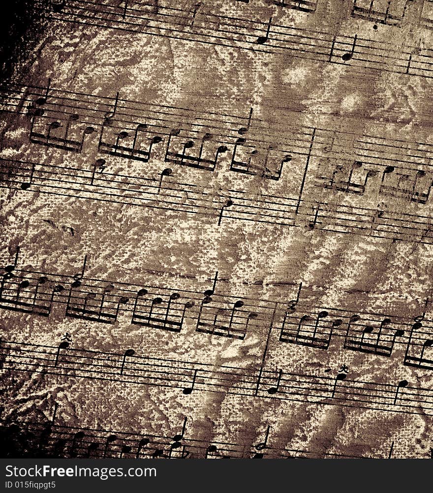 Abstract sheet music background image