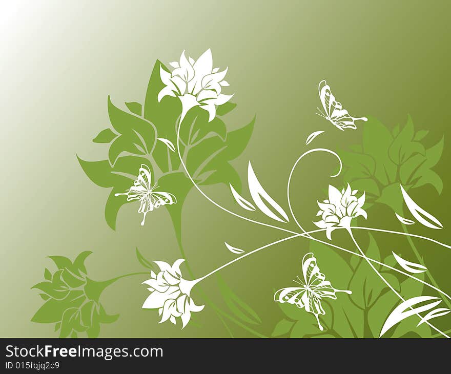 Abstract floral background