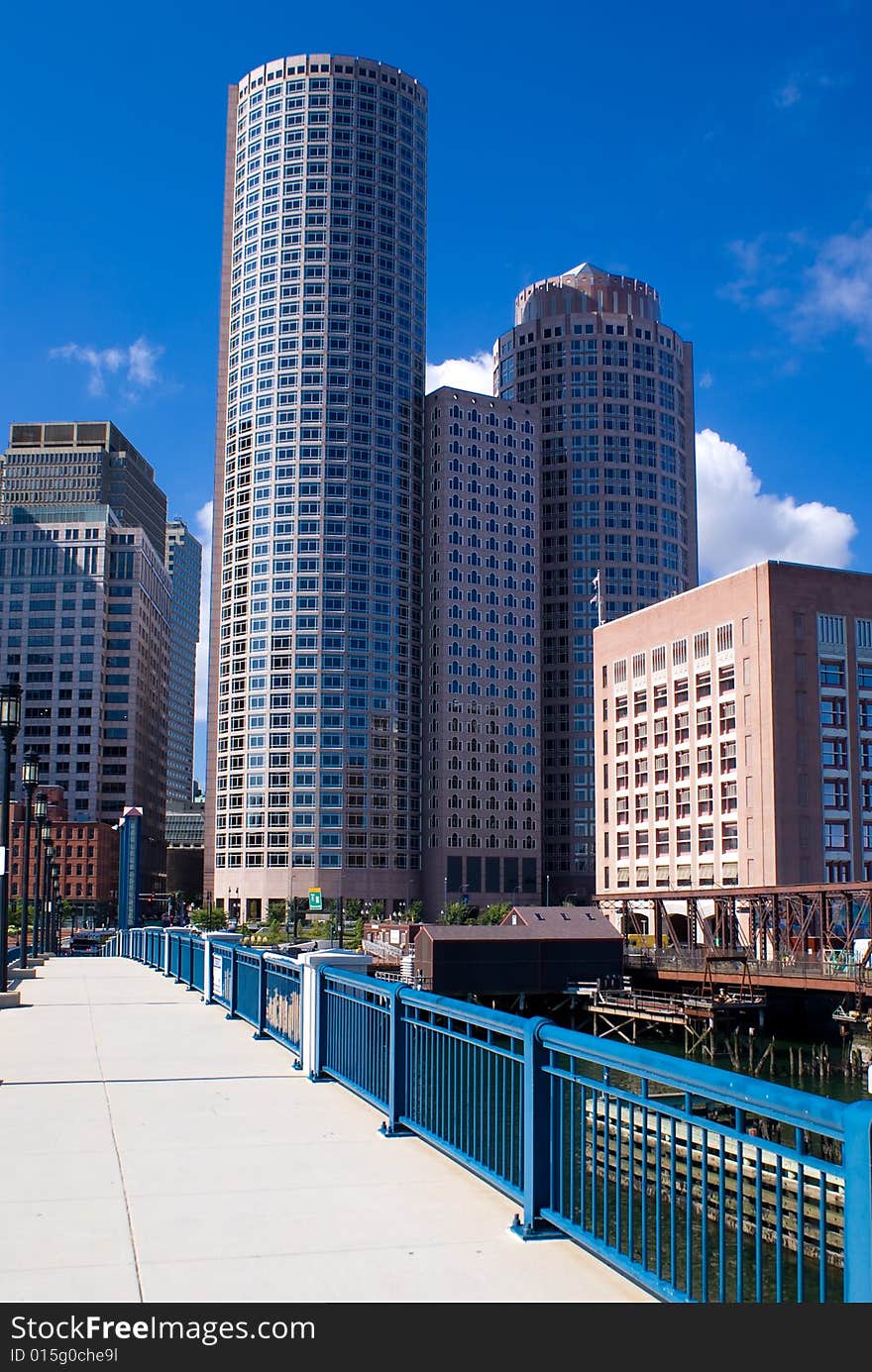 Boston Skyline on a summer day