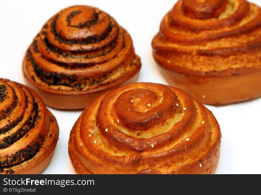 Fresh baked isolated on a white background