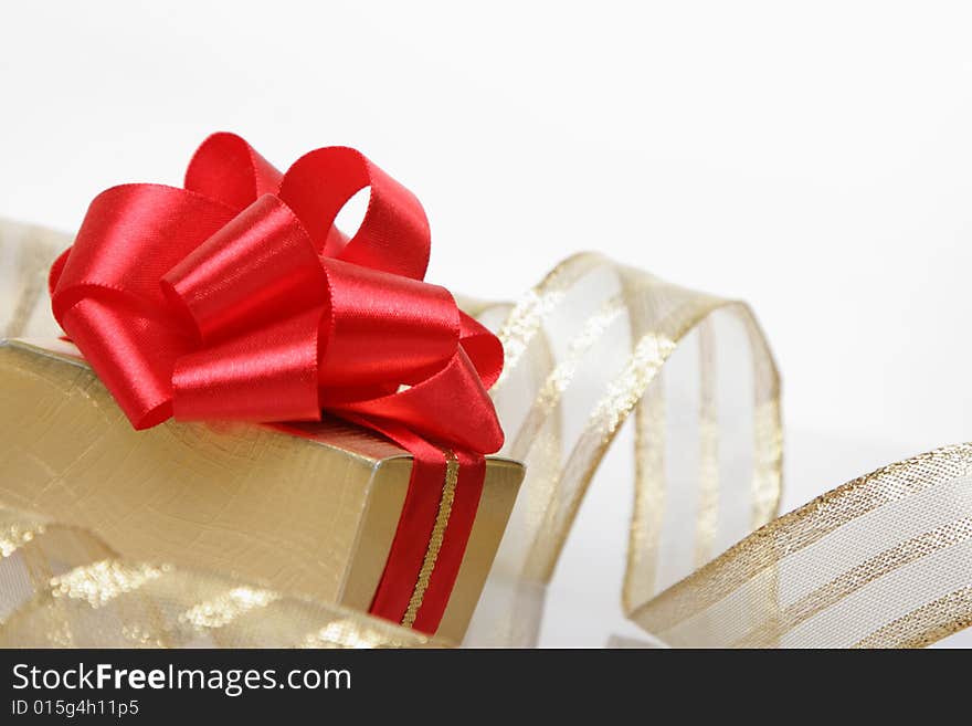 Box Of The Gift, Isolated On A White