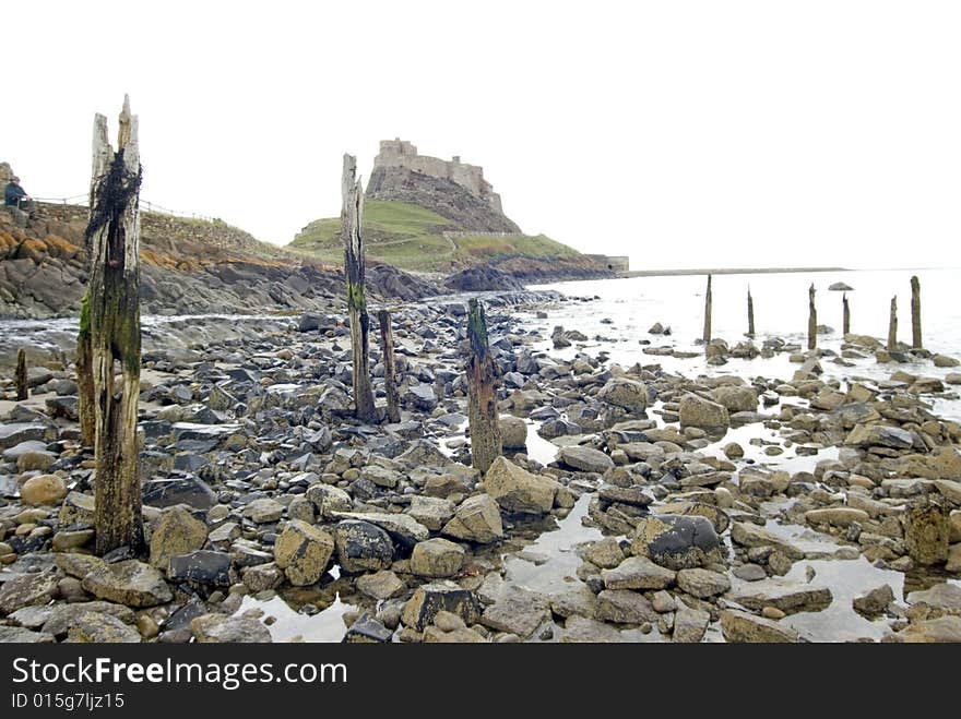 Lindisfarne Castle From The Beach