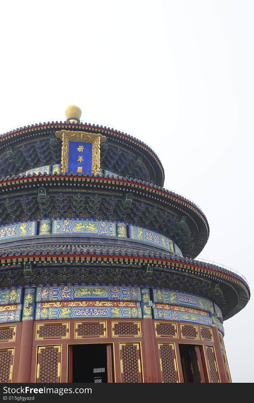 Roof detail of the Temple of Heaven, Beijing, China