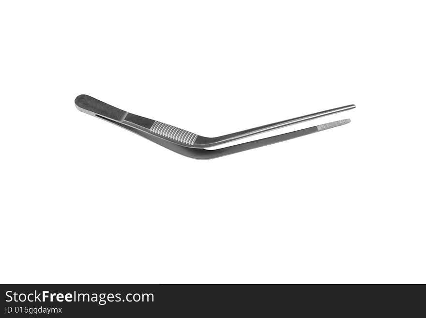 Tweezers on white