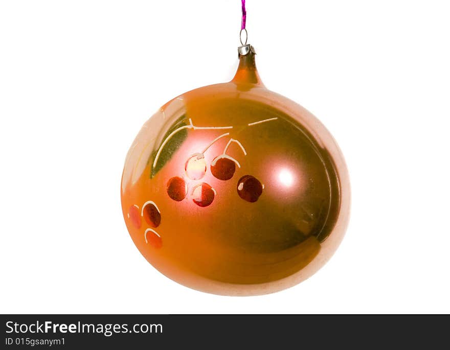 Orange christmas ball