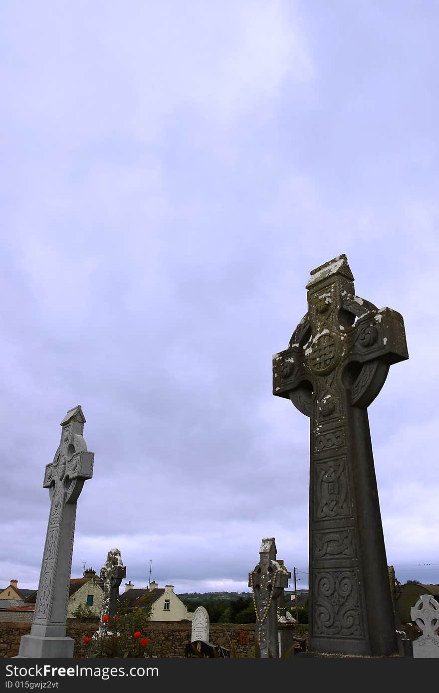 An old graveyard in the irsh midlands. An old graveyard in the irsh midlands