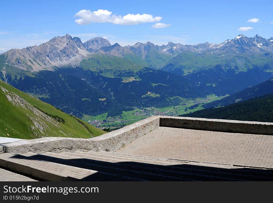 View from swiss monastery