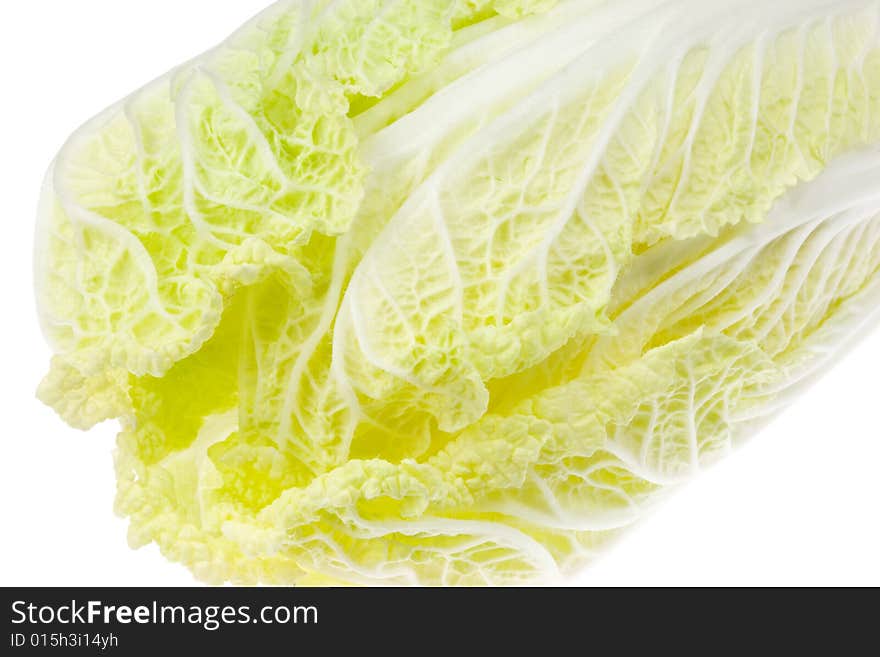 Chinese cabbage isolated on white. Chinese cabbage isolated on white.