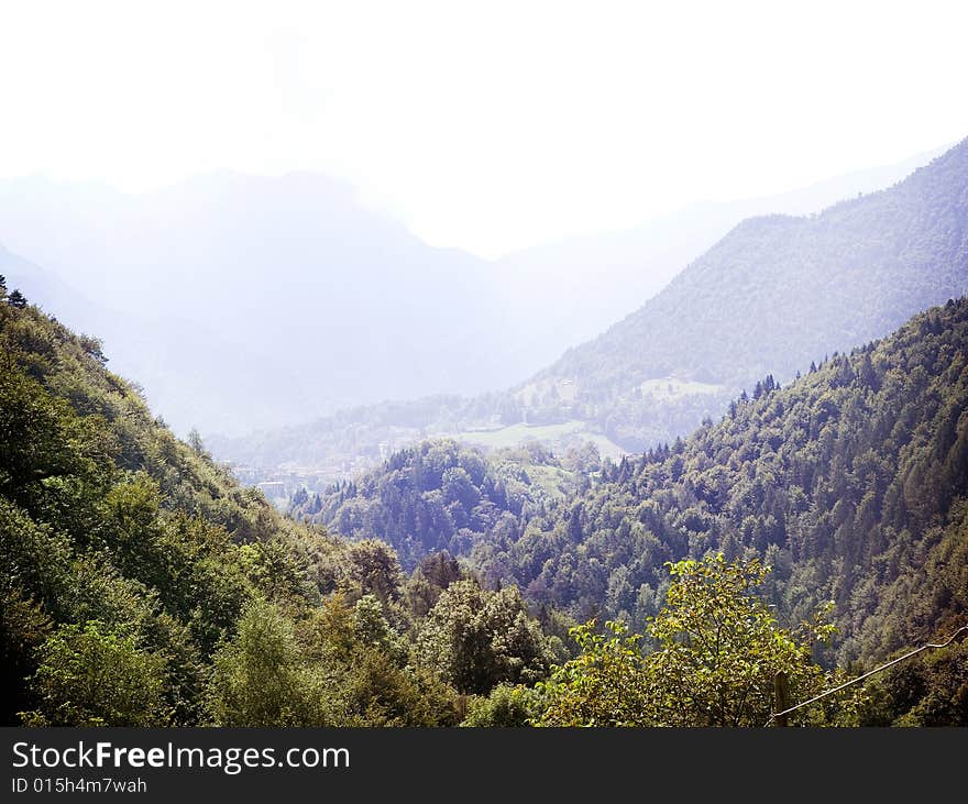 Italian landscape, mountain of Val Brembana. Italian landscape, mountain of Val Brembana