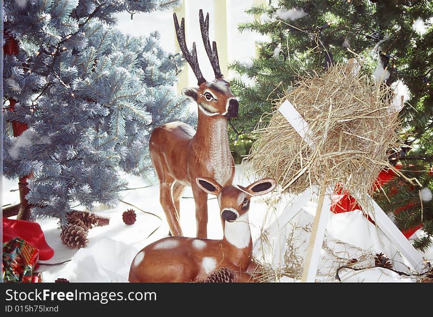 Christmas decoration on display at a public place. Christmas decoration on display at a public place.