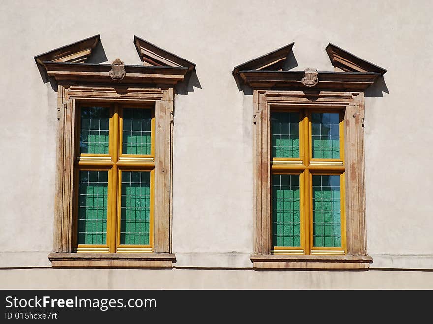 Modern building. wall and window