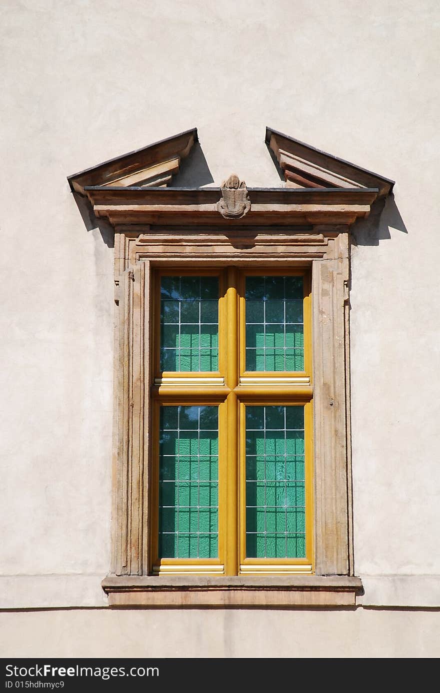 Modern building. wall and window. Modern building. wall and window