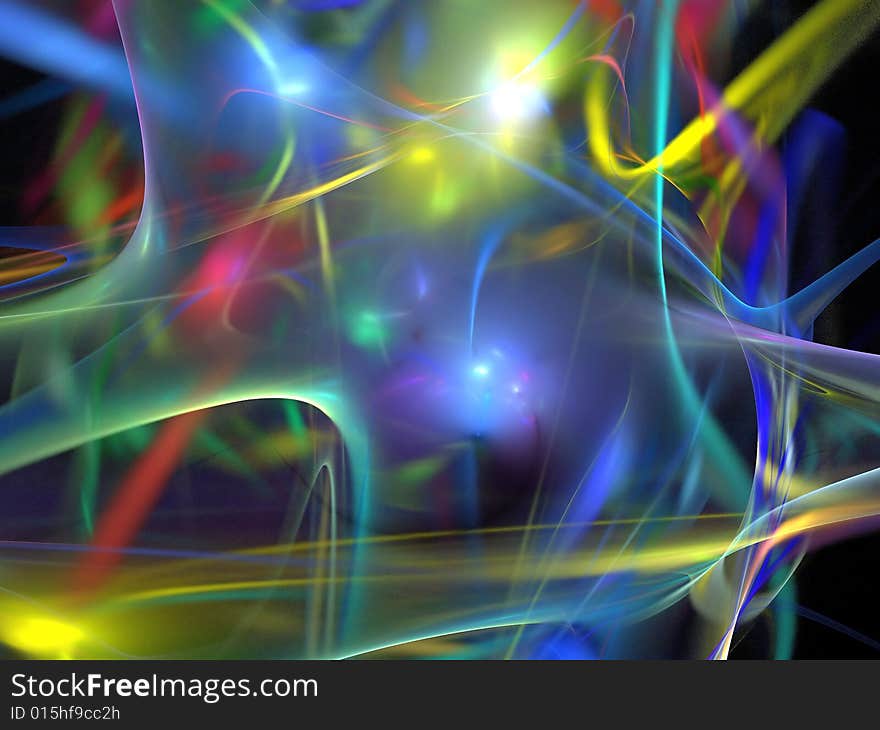 Colorful Abstract Fractal Background