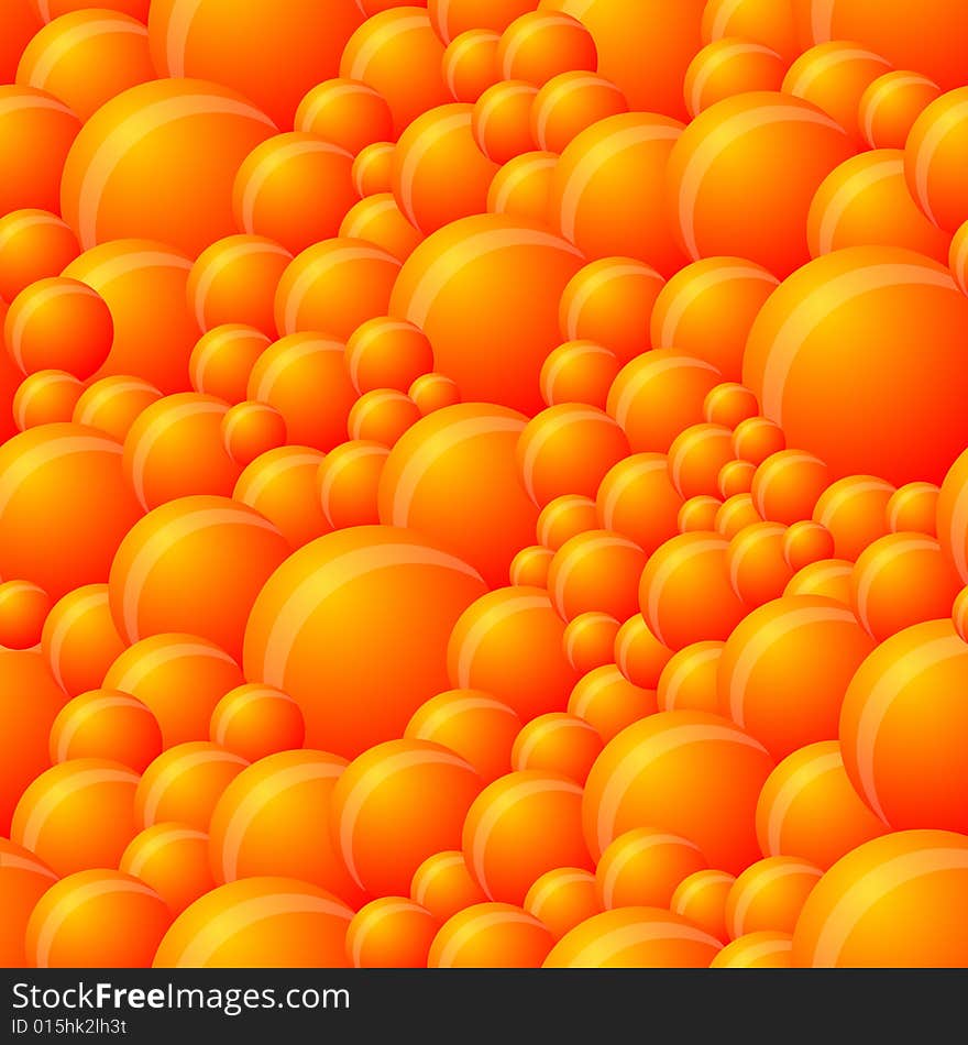 Vector illustration of Seamless Orange Background