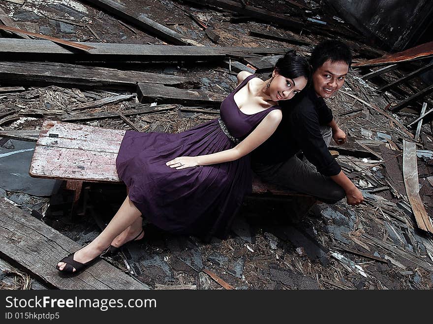 Happy Young Asian Couple