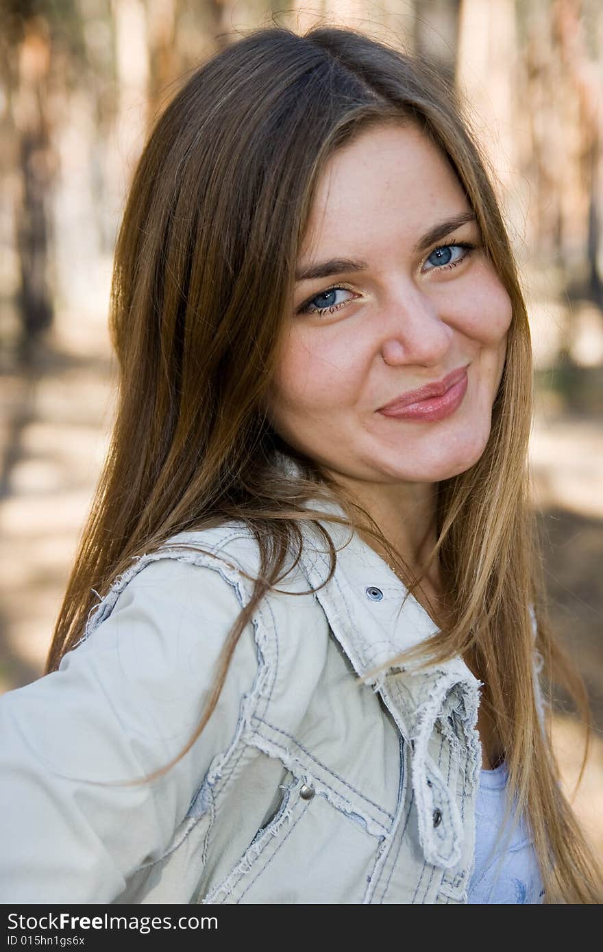 Portrait of happy smiling girl