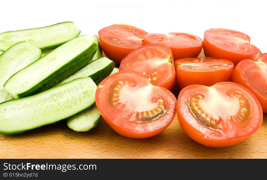 Some vegetable isolated on white. Some vegetable isolated on white