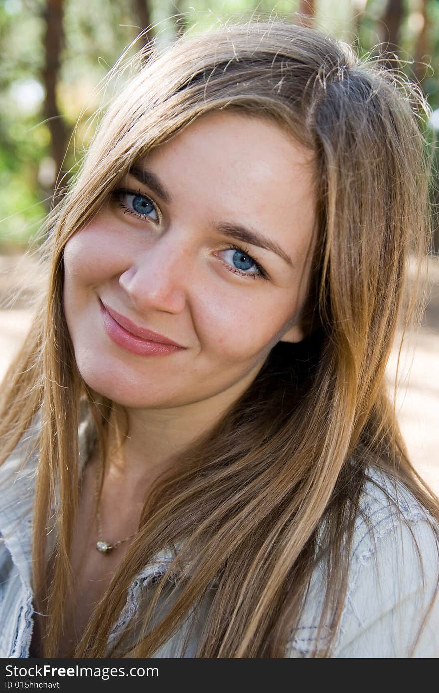 Portrait of happy smiling girl