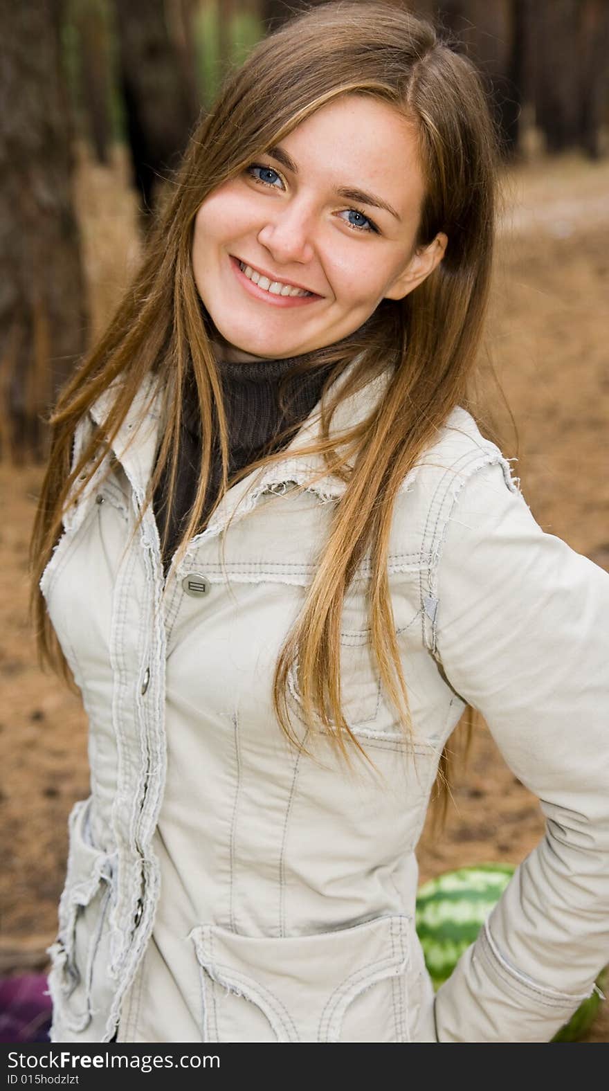 Portrait of happy smiling girl