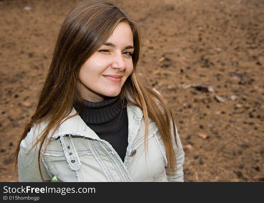 Portrait of beautiful cute girl