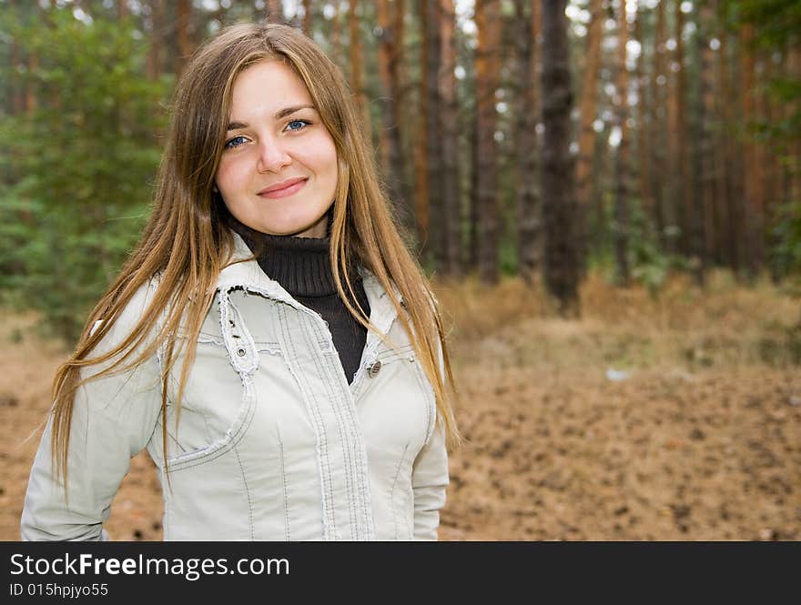 Portrait of cute smiling girl