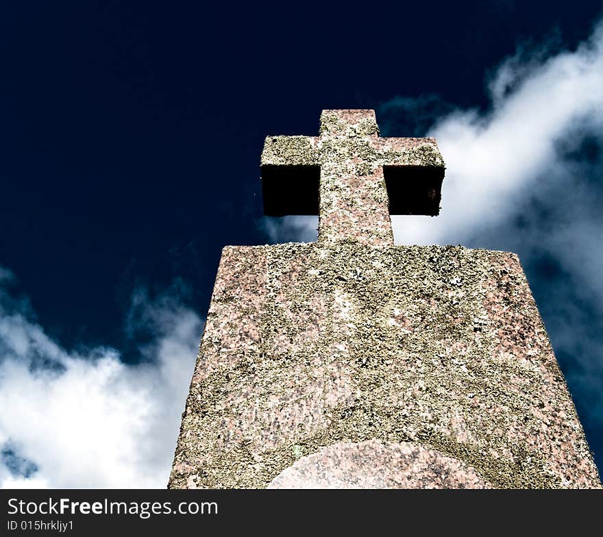 Old cemetery monument