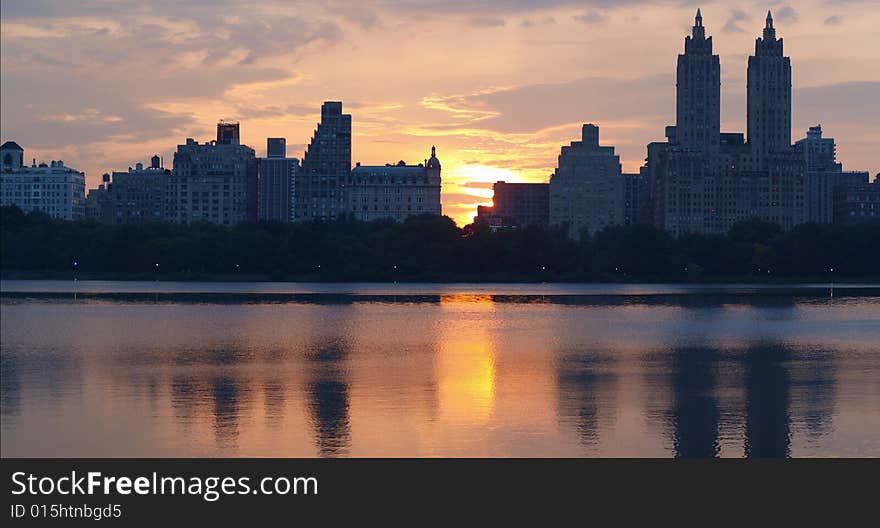 Manhattan sunset