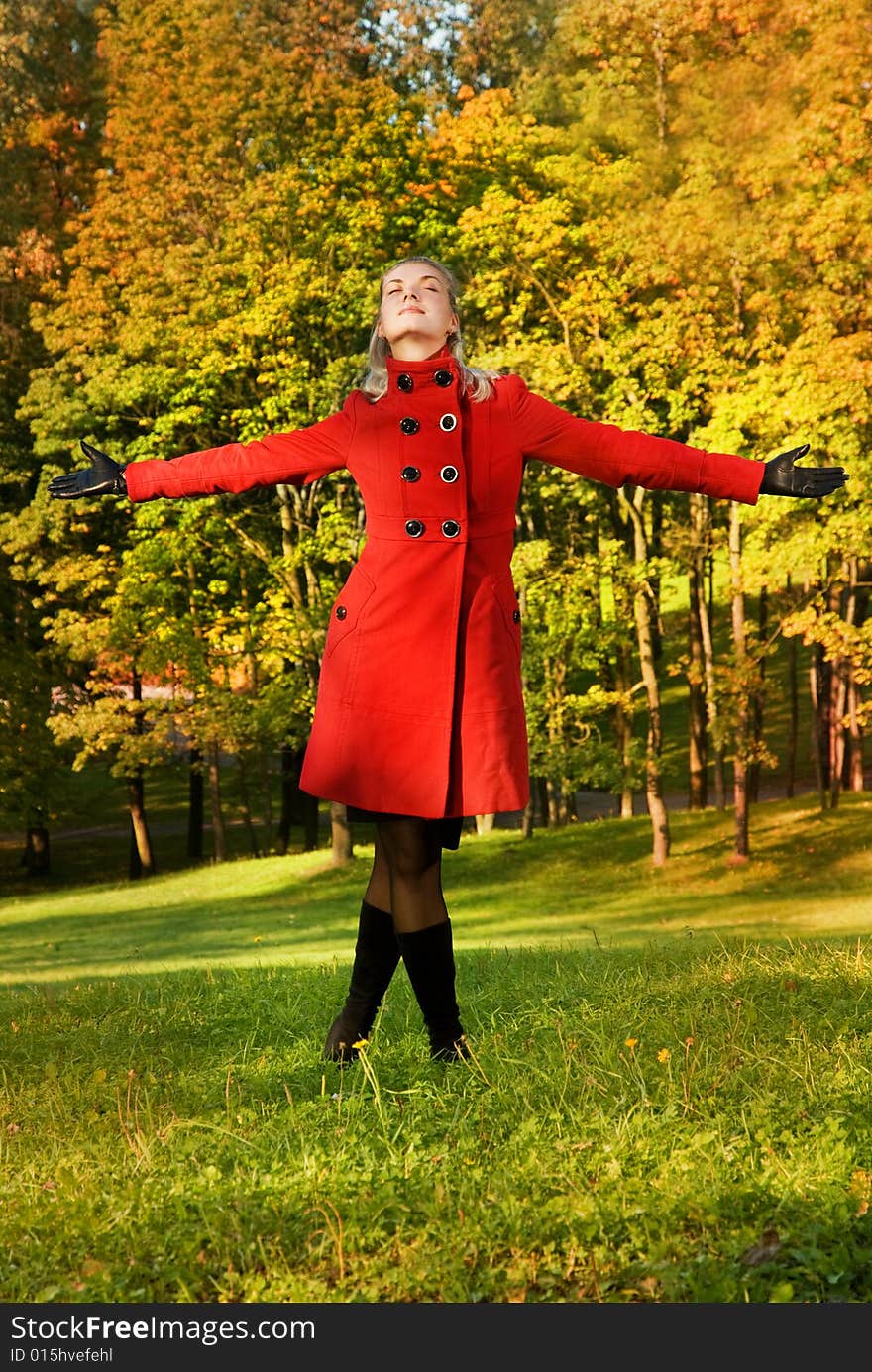 Picture of a Beautiful young woman outdoors