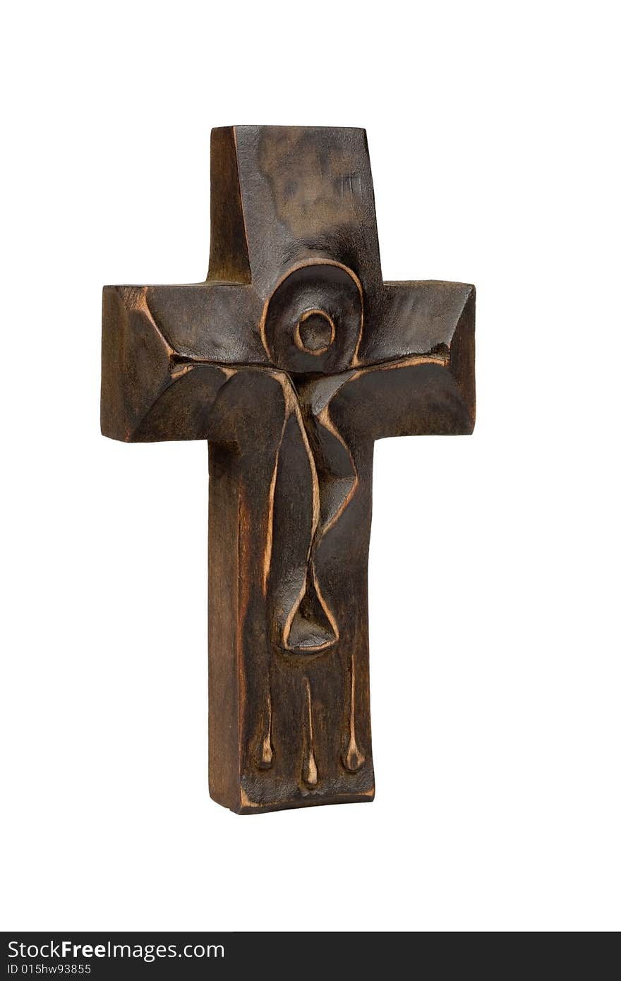 Carved Small Wooden Cross