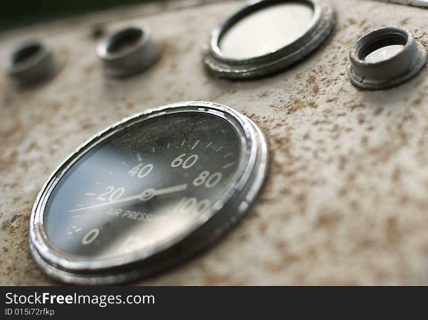 Old Electric Bus Dashboard