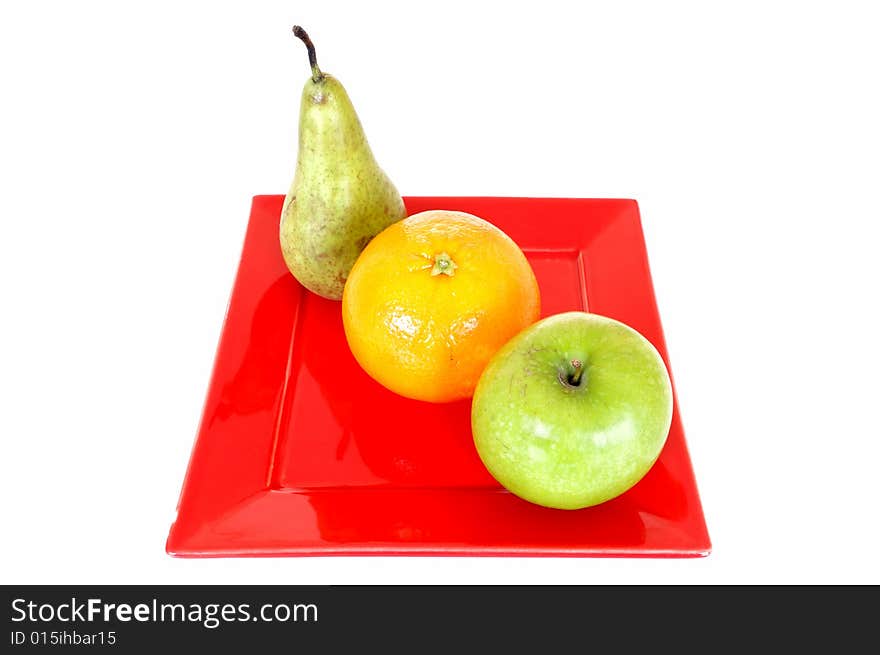 Fresh healthy colorful bio fruit full of vitamins, white background. Fresh healthy colorful bio fruit full of vitamins, white background