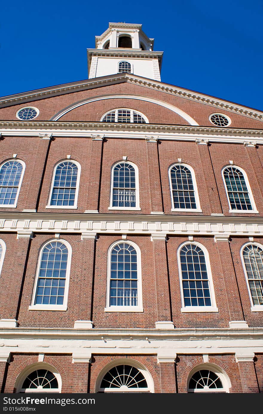 Historical Architecture of a Building in Boston. Historical Architecture of a Building in Boston