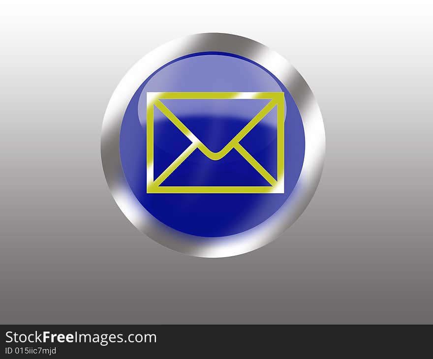 A mail button for internet page