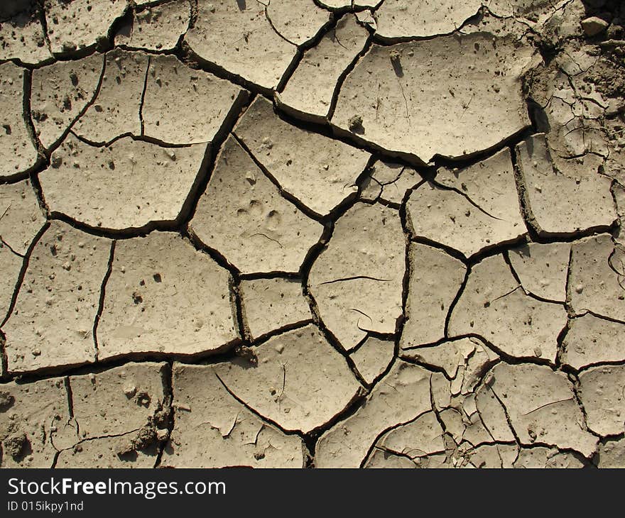 Cracked ground,global warming concept